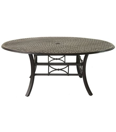 Outdoor Patio 71" Round Table Series 5000 - Antique Bronze Finish