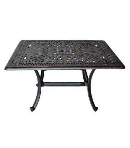 Elisabeth COFFEE TABLE Cast Aluminum 36"x36" Square Table Series 2000 - Antique Bronze