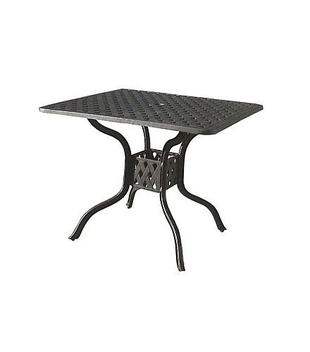 Nassau Cast Aluminum 36" Square Table Series 3000 - Antique Bronze