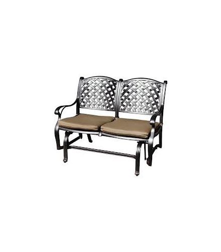 Heritage Outdoor Living Nassau Cast Aluminum Bench Glider - Antique Bronze