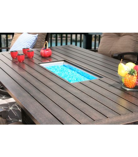 OUTDOOR PATIO 47" x 90" Rectangle Dining Fire Table - Series 4000
